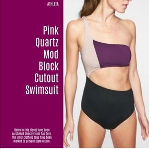 Athleta mid block cutout one piece